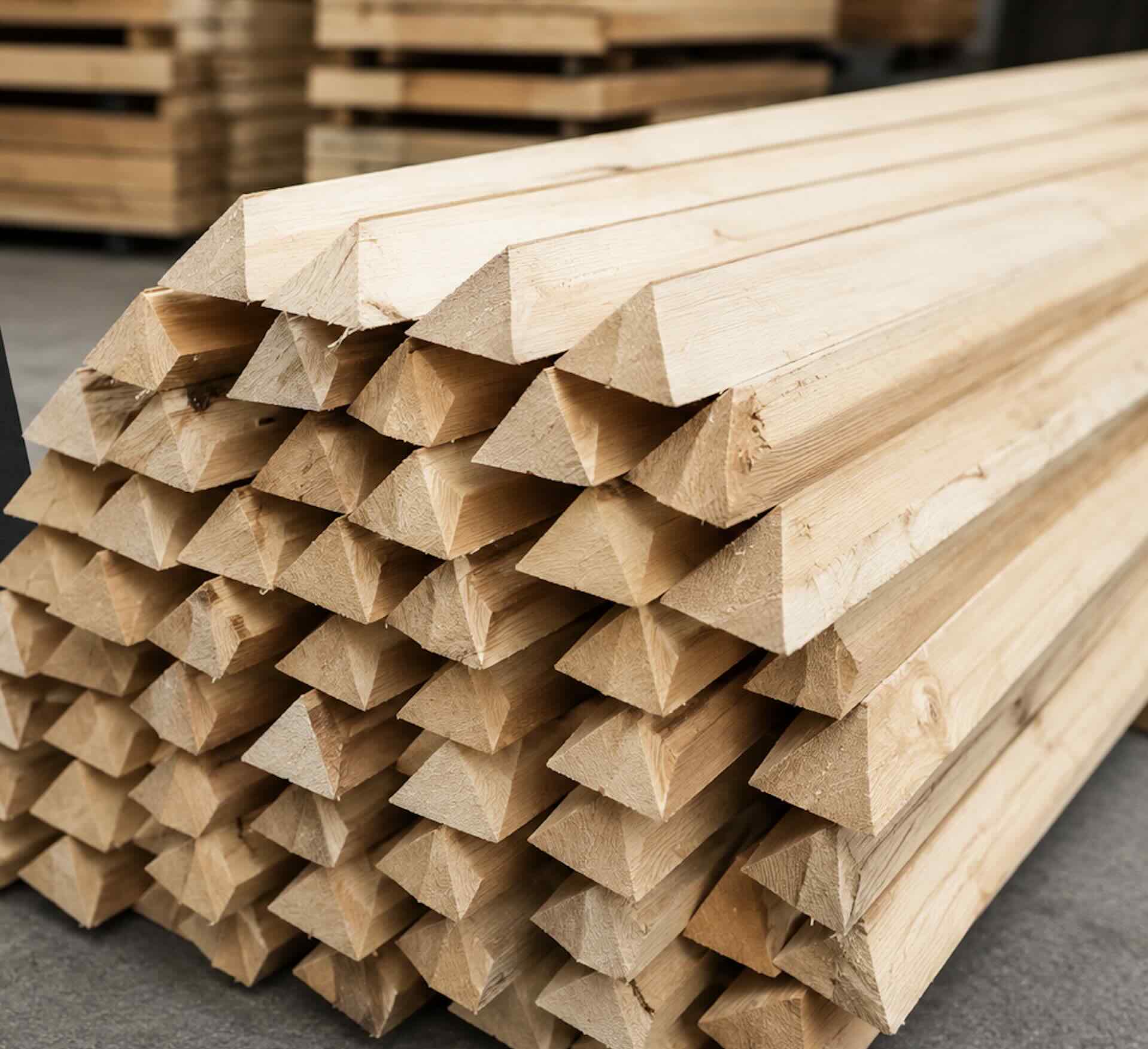 Ochavos de madera para cimbra