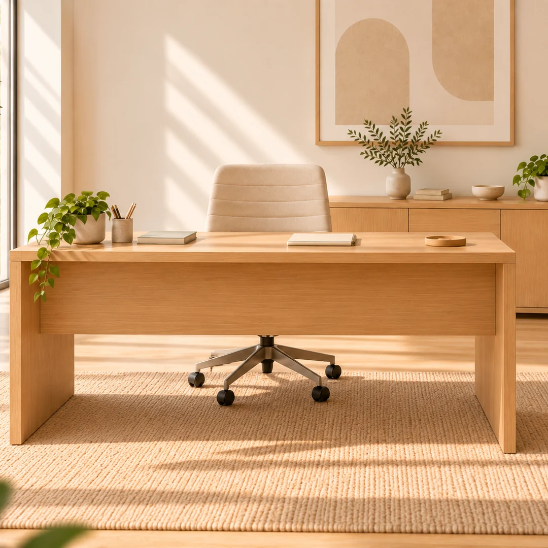 Escritorio de oficina de madera